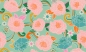 Preview: Patchwork Baumwolle - Melody Miller - Curio - Efflorescent Large Floral Flower Moss